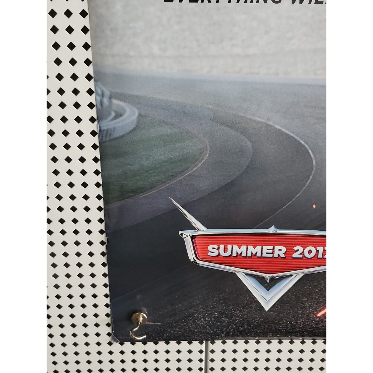 Cars 3 Original 27x40 D/S Movie Poster, Double Sided.