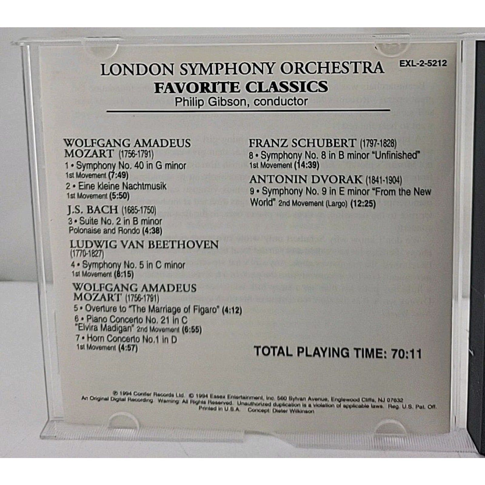 Favorite Classics - Audio CD By London Symphony Orchestra