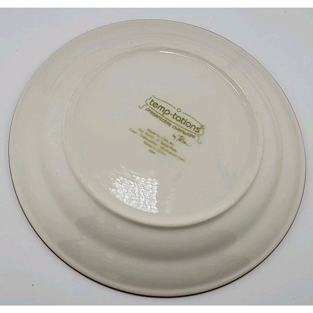 Set of 6 Temptations Ovenware by Tara Old World Cranberry Red 8” Salad Plates