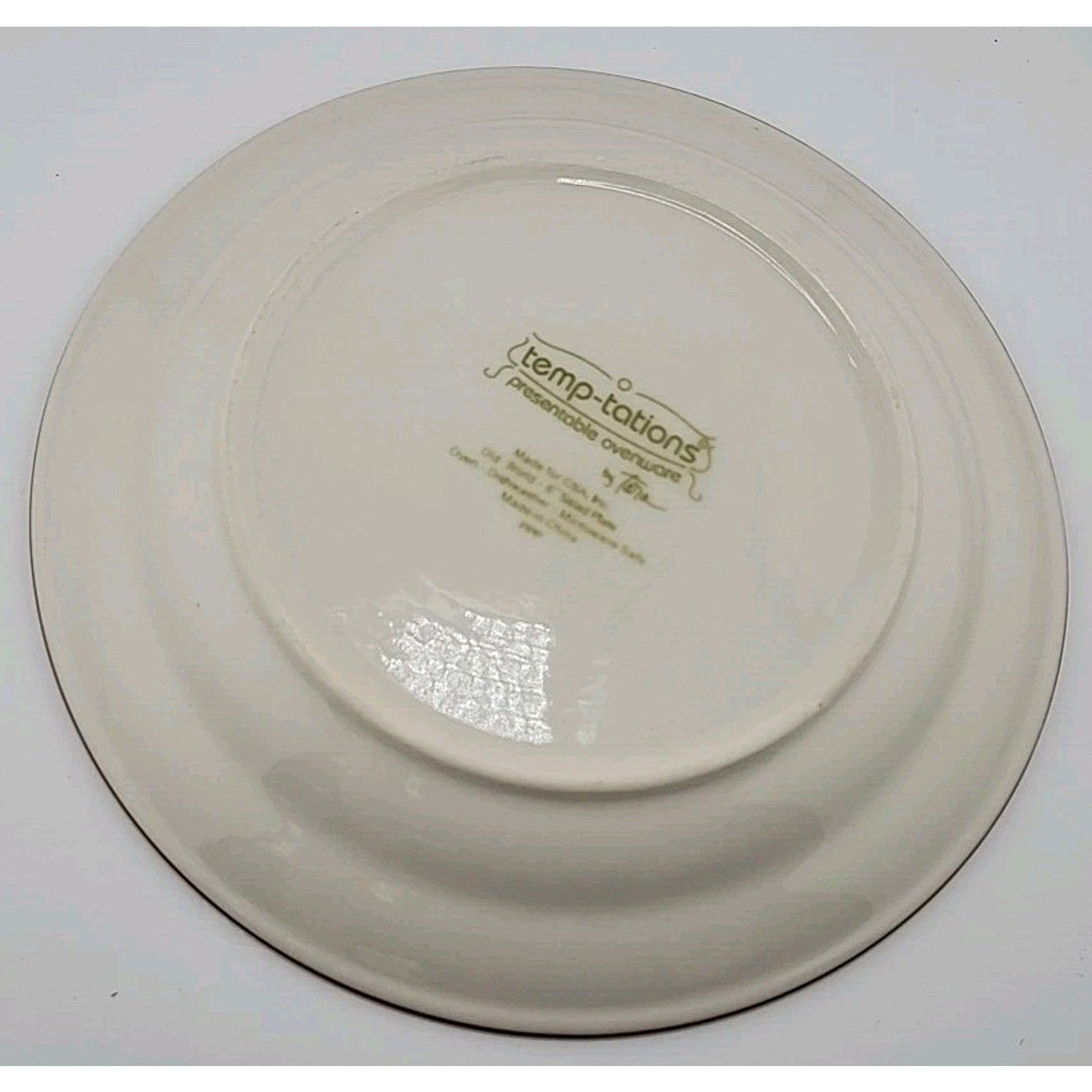 Set of 6 Temptations Ovenware by Tara Old World Cranberry Red 8” Salad Plates