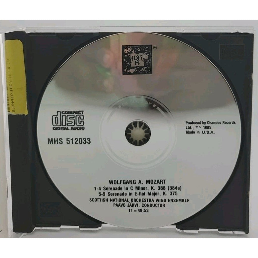 Mozart: Serenades K 388 & 375 by Scottish Wind Ensemble, Paavo Järvi (CD)