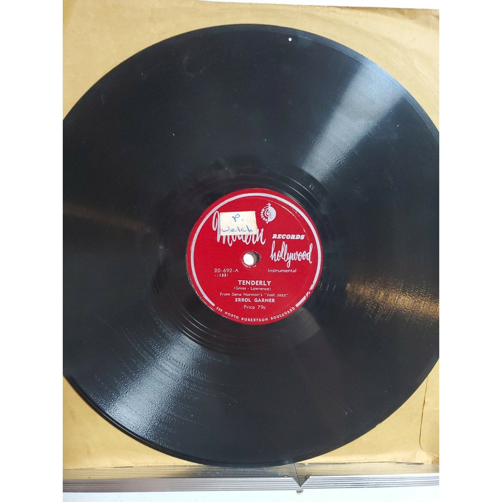 Errol Garner - Tenderly/Someone To Watch Over Me - Modern Records - 20-692
