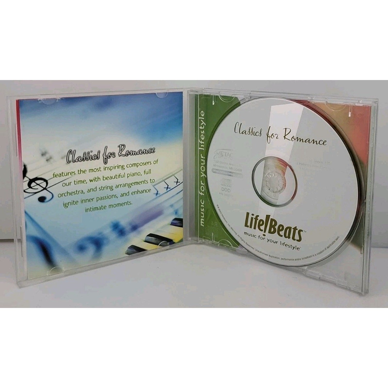 Classics for Romance Lifebeats Music for Your Lifestyle CD