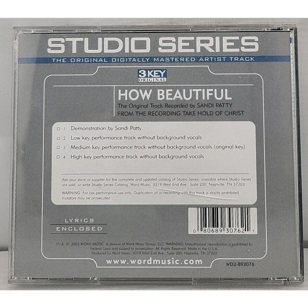 How Beautiful - Sandi Patty - Accompaniment Track (CD)