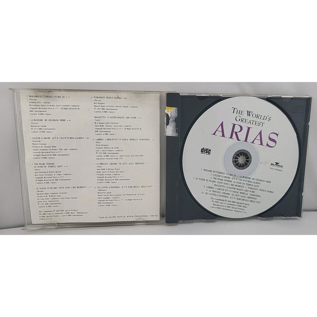 World's Greatest Arias by Various (CD, 2000)