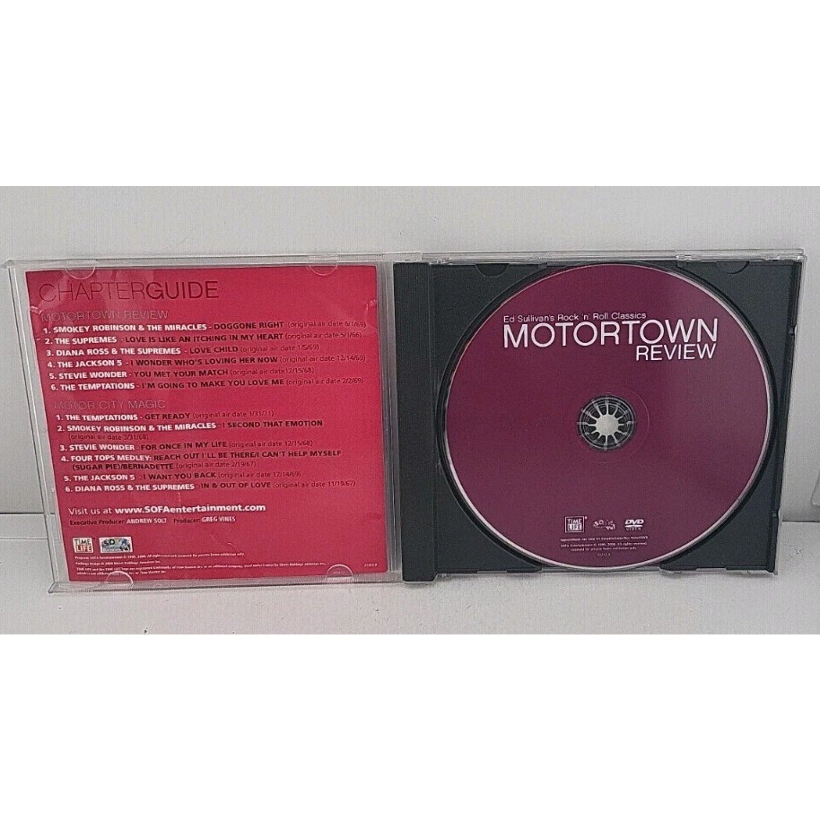 Ed Sullivan's Rock 'n' Roll Classics Motortown Review DVD Time Life