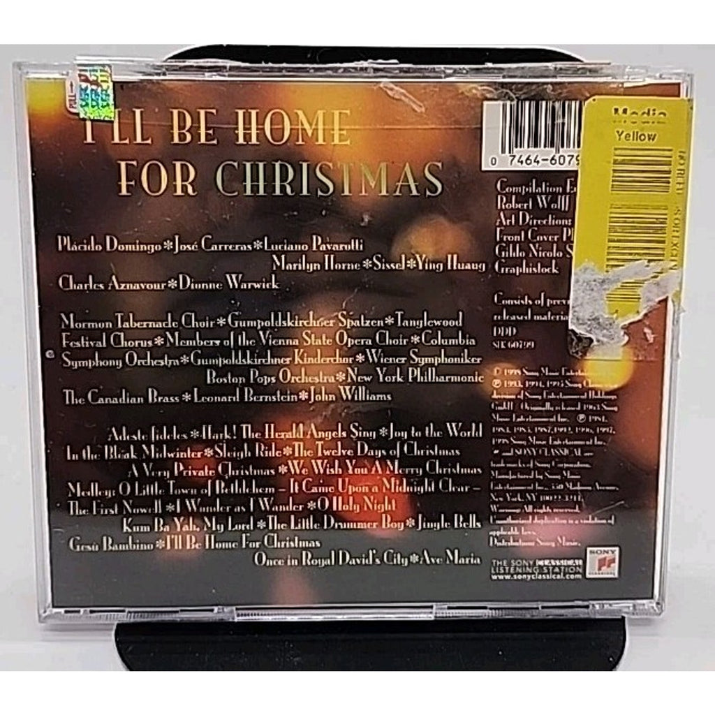 I'll Be Home For Christmas: Domingo, Carreras, Pavarotti (CD, 1998, Sony)