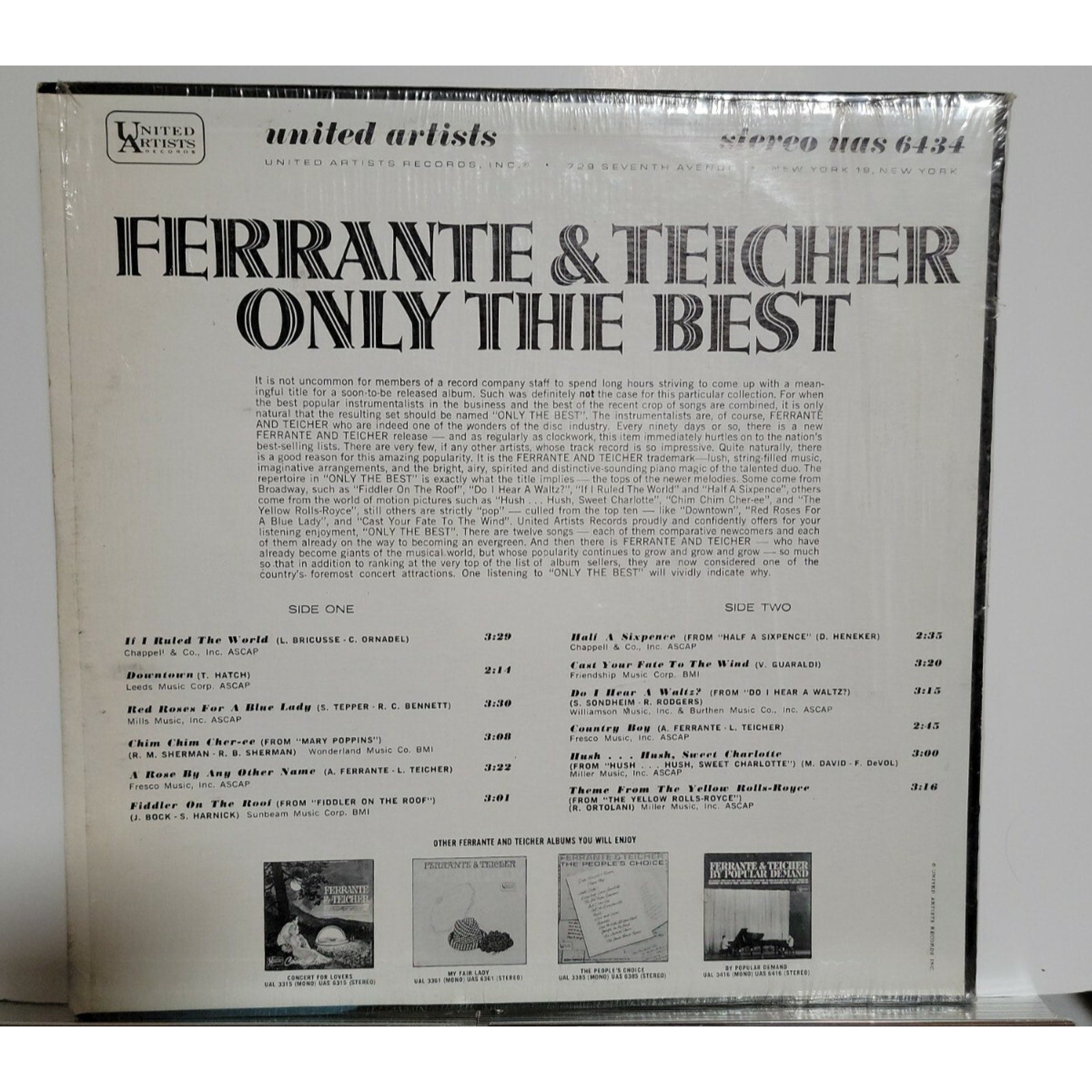 Ferrante & Teicher ‎– Only The Best (Vinyl)