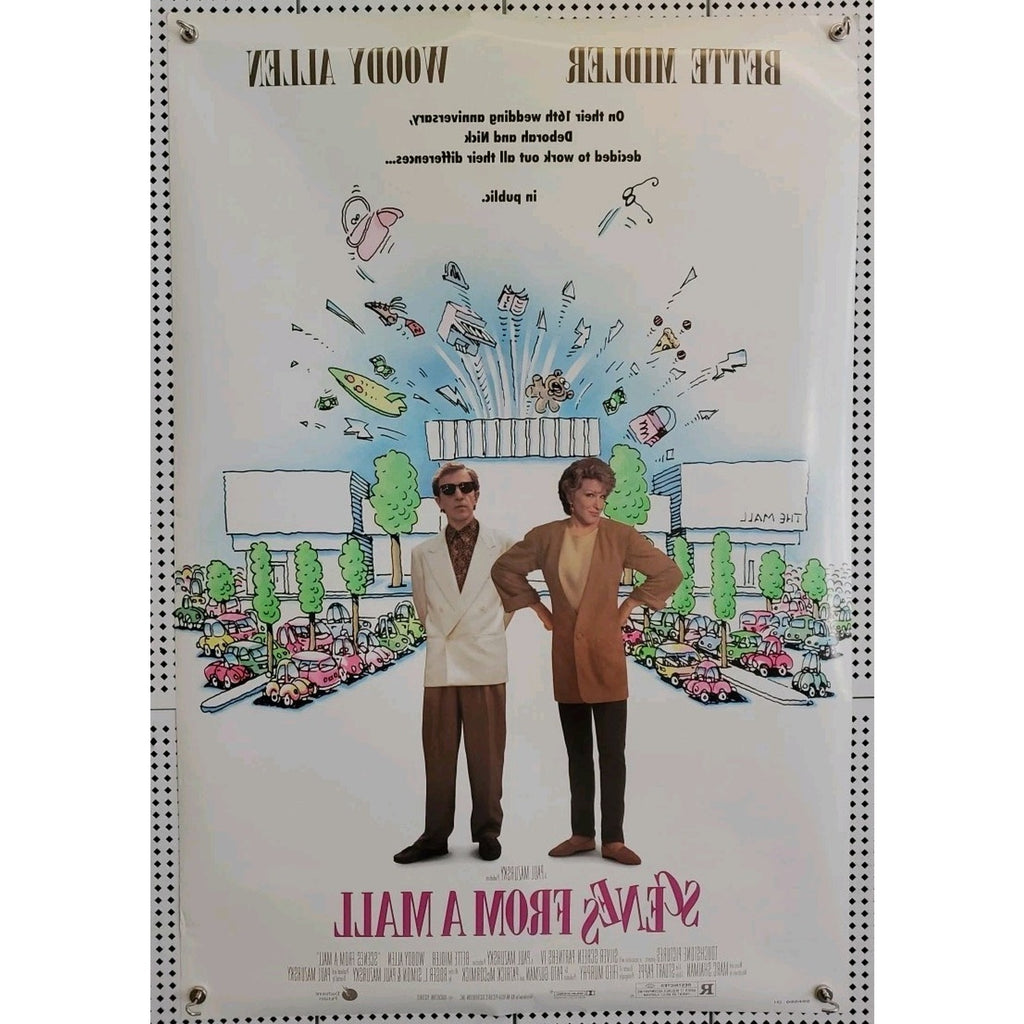 Scenes From A Mall Movie Poster DS 1991 27x40 Woody Allen