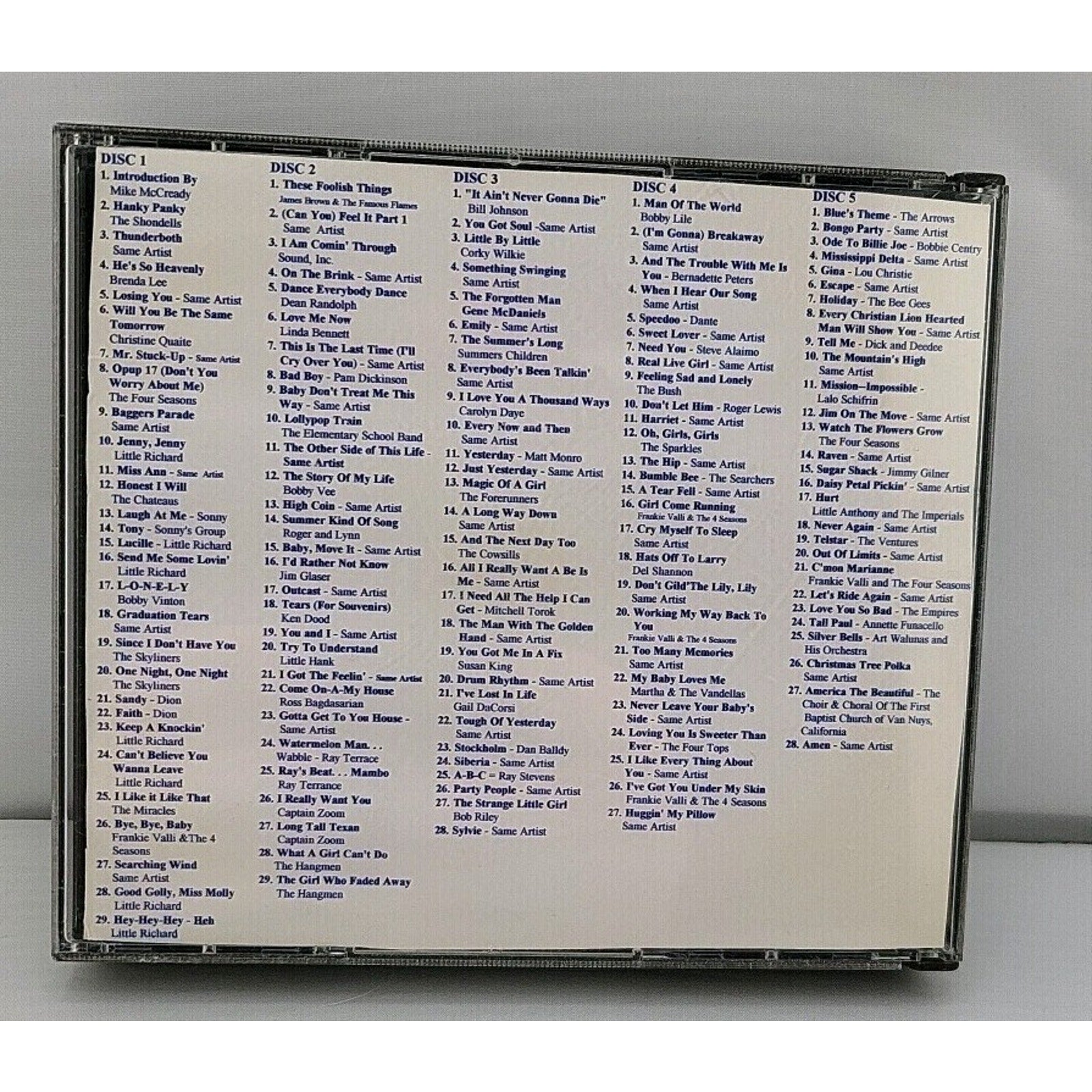 Mike Mccready 45's RPM's Blue & White Case 5 Set CD