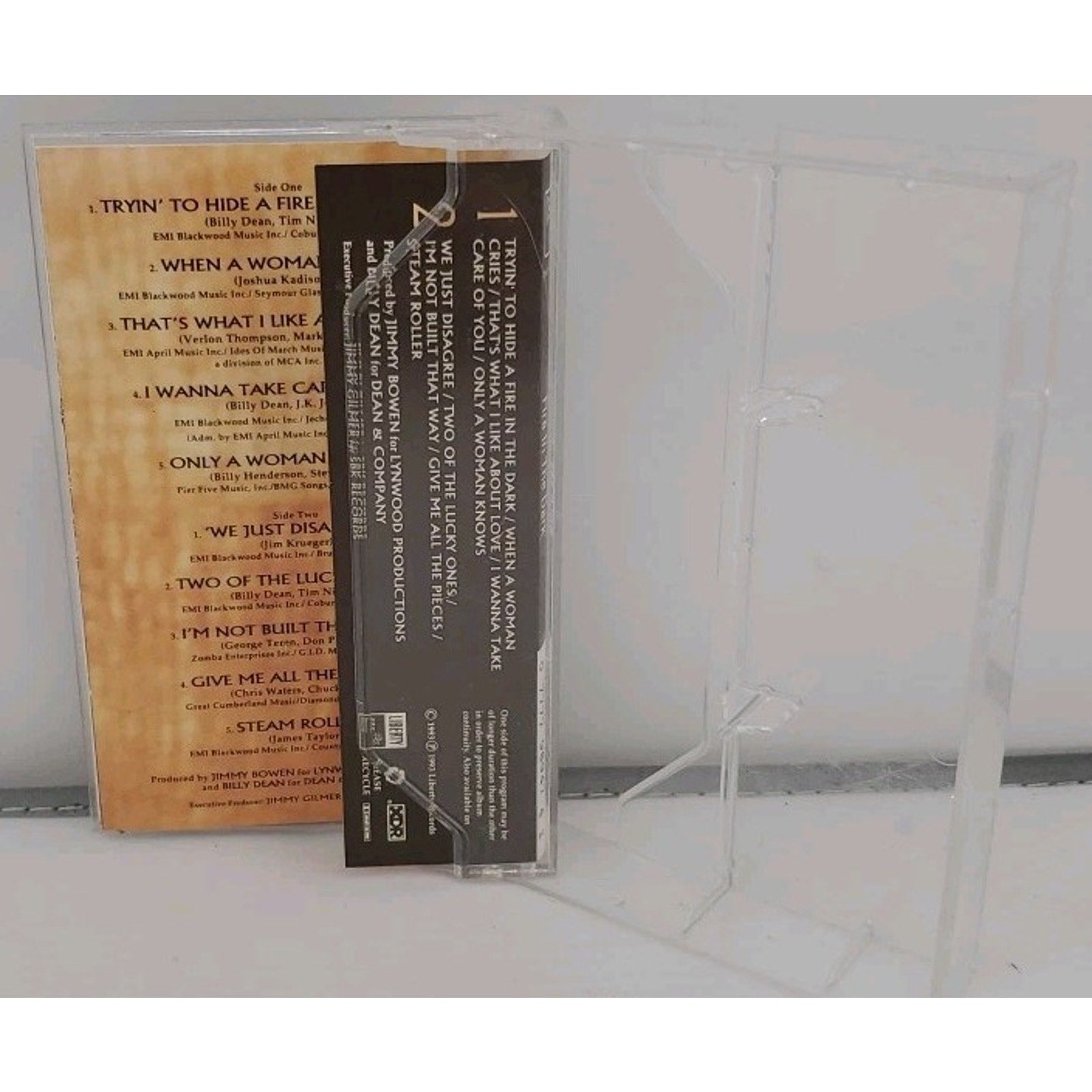 Fire in the Dark by Billy Dean (Cassette, 1993, Liberty Records)