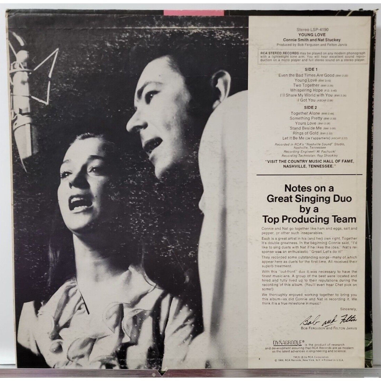 Connie Smith And Nat Stuckey – Young Love (Record)