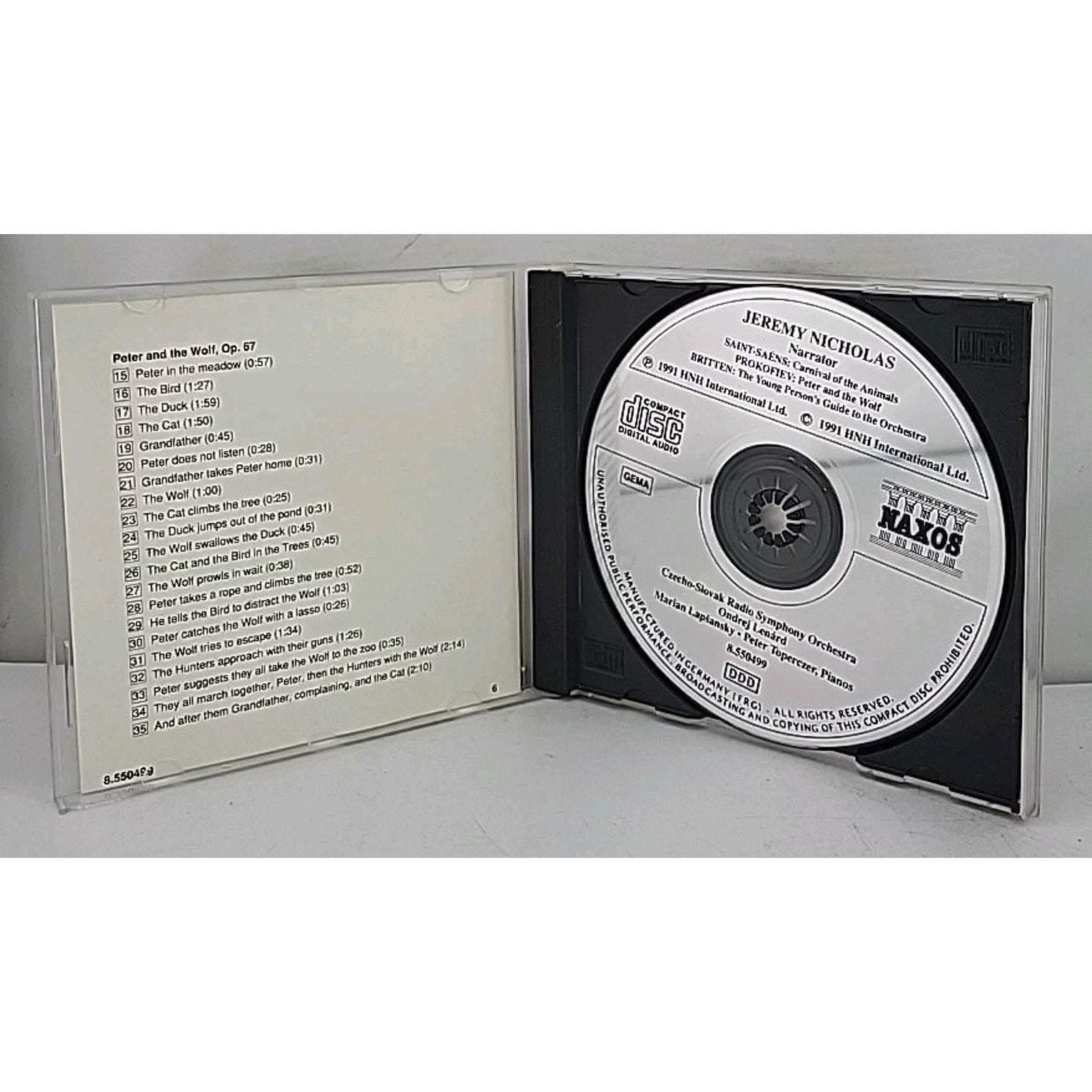 Prokofiev Peter and the Wolf Britten Young Person’s Guide Naxos CD