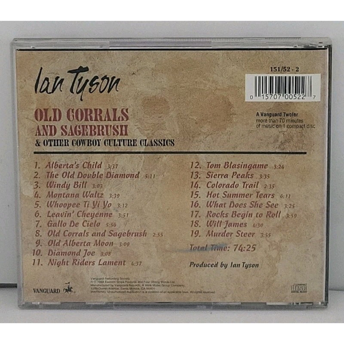 Old Corrals & Sage Brush by Ian Tyson (CD, 1994)