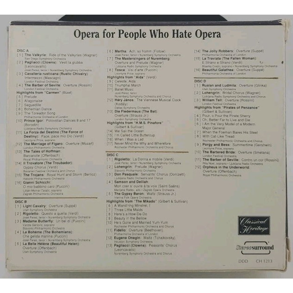 Opera for People Who Hate Opera - Audio CD By Opera