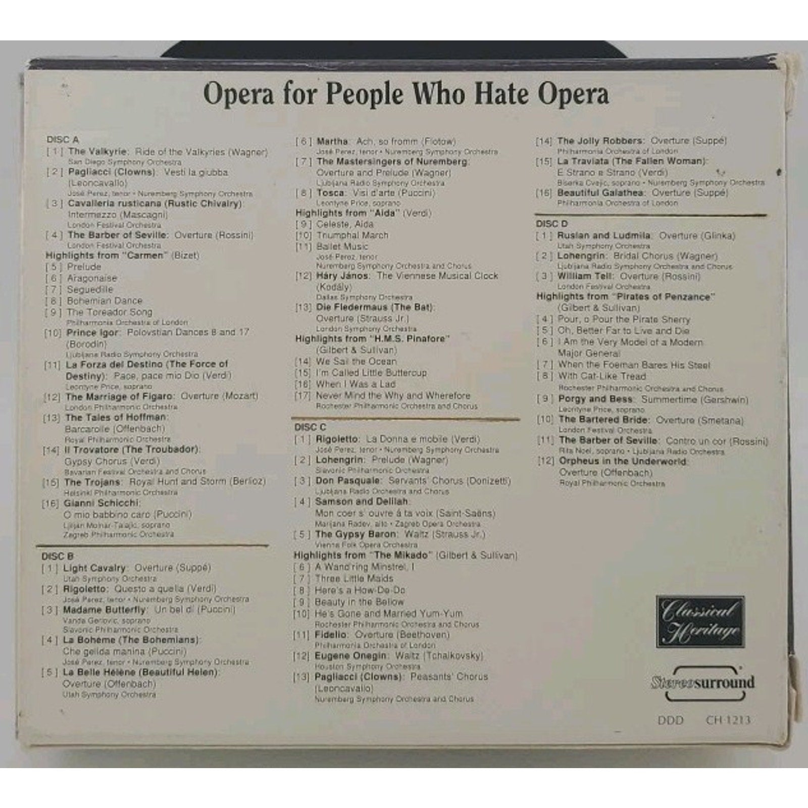 Opera for People Who Hate Opera - Audio CD By Opera