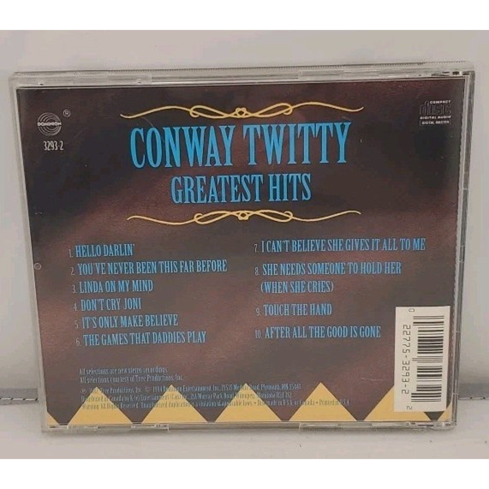 Greatest Hits [Dominion] by Conway Twitty (CD, Nov-1993, K-Tel Distribution)