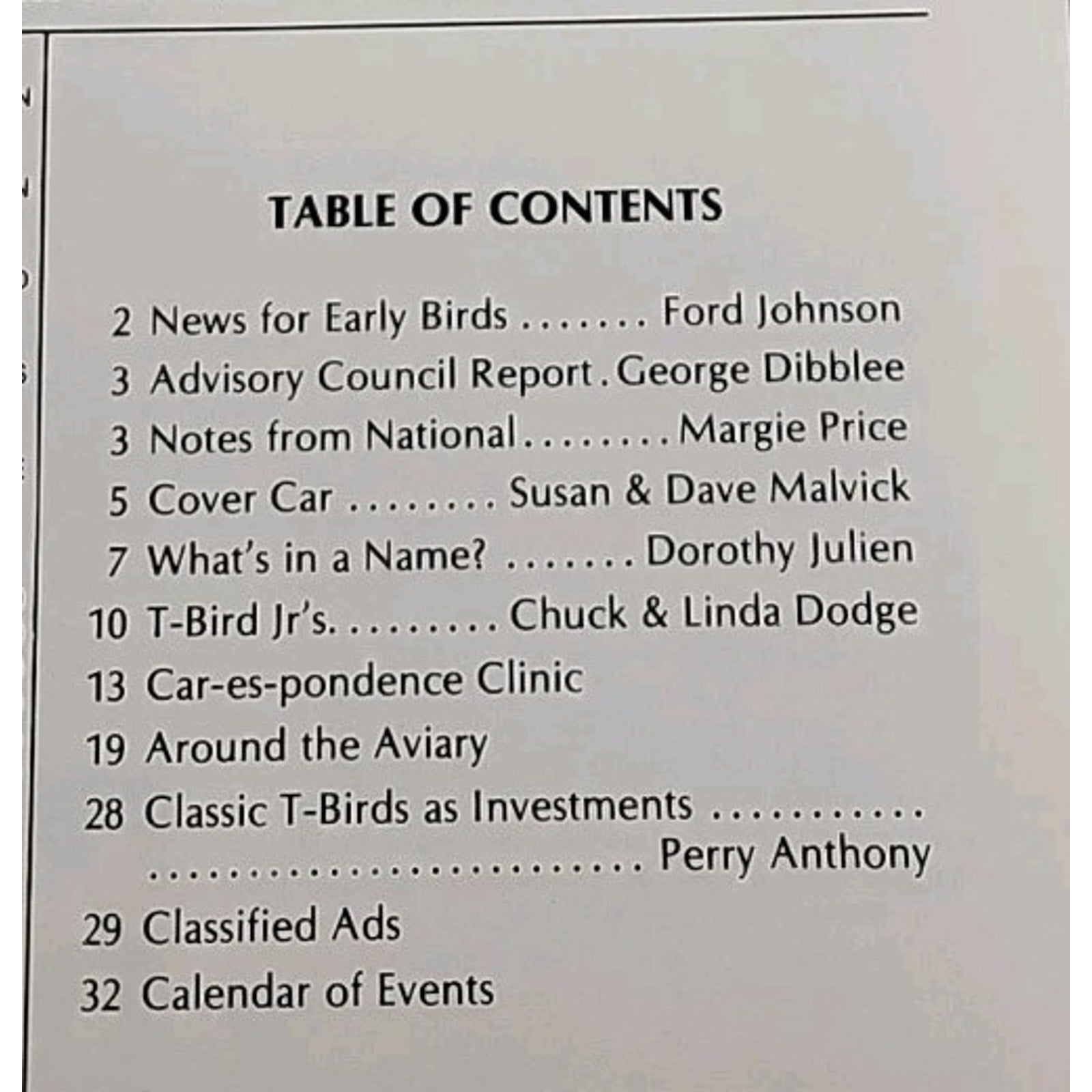 Early Bird Magazine January-February 1982
