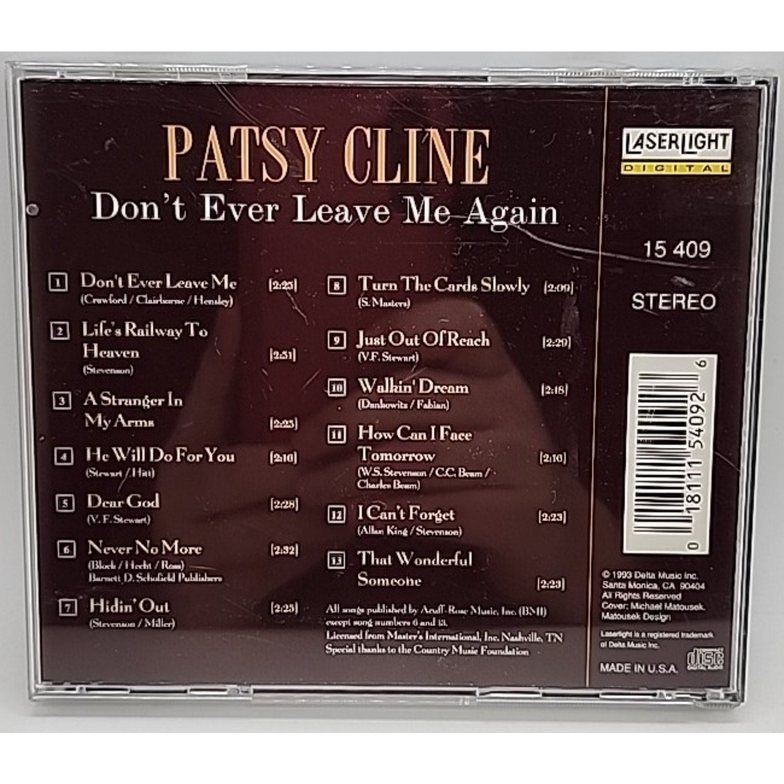 Vol. 3-Don't Ever Leave Me Aga by Patsy Cline (CD, 1991)