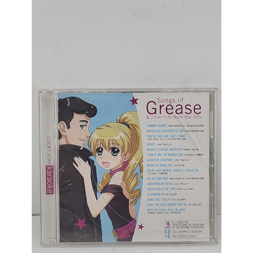 Lucky Star Karaoke Songs Of Grease Recording Rock Pop Golden Oldies CD