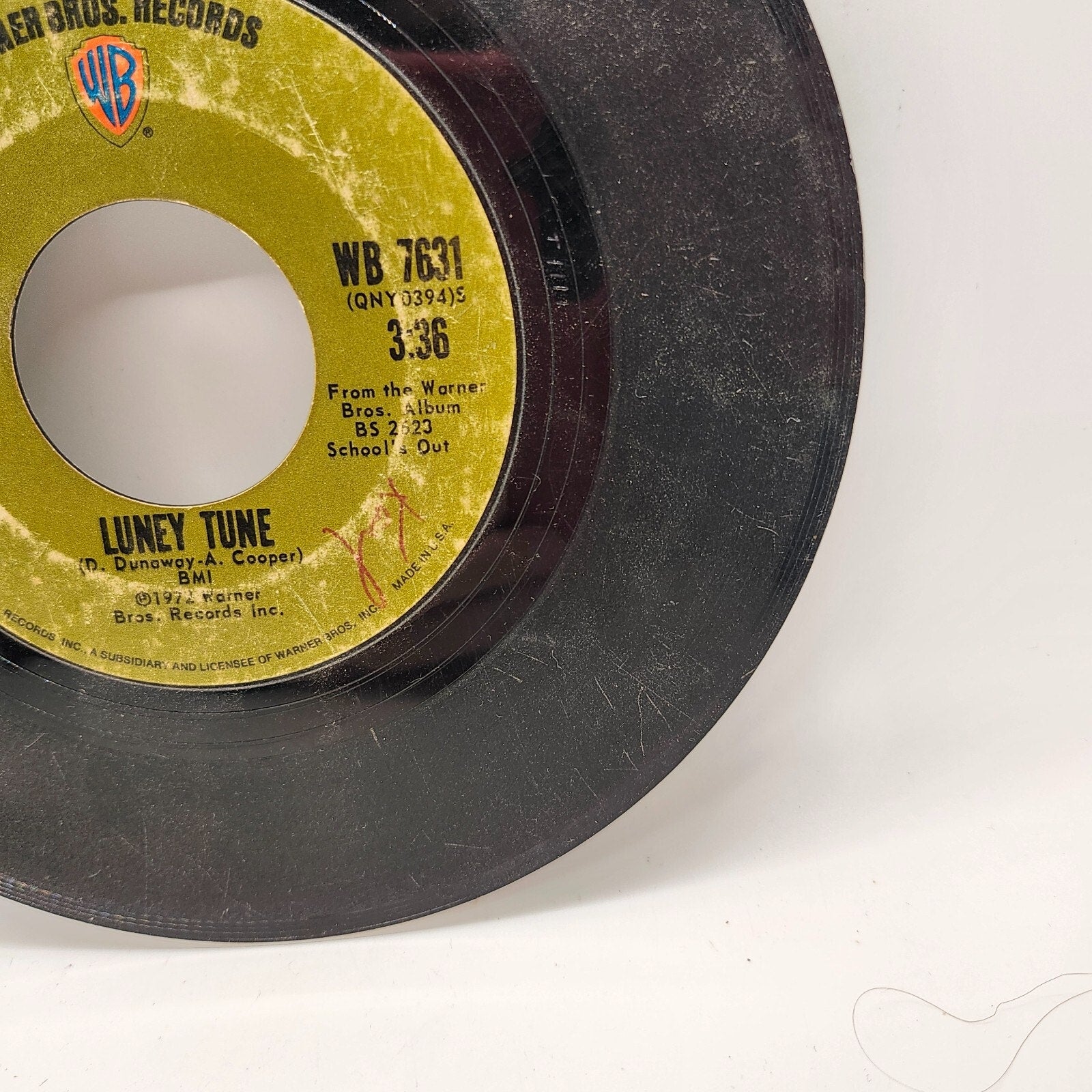 Luney Tune / Elected by Alice Cooper (Record) WB 7631