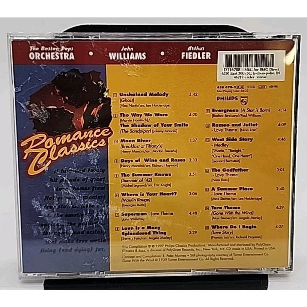 Romance Classics The Boston Pops Orchestra John Williams/Arthur Fiedler (CD 1997