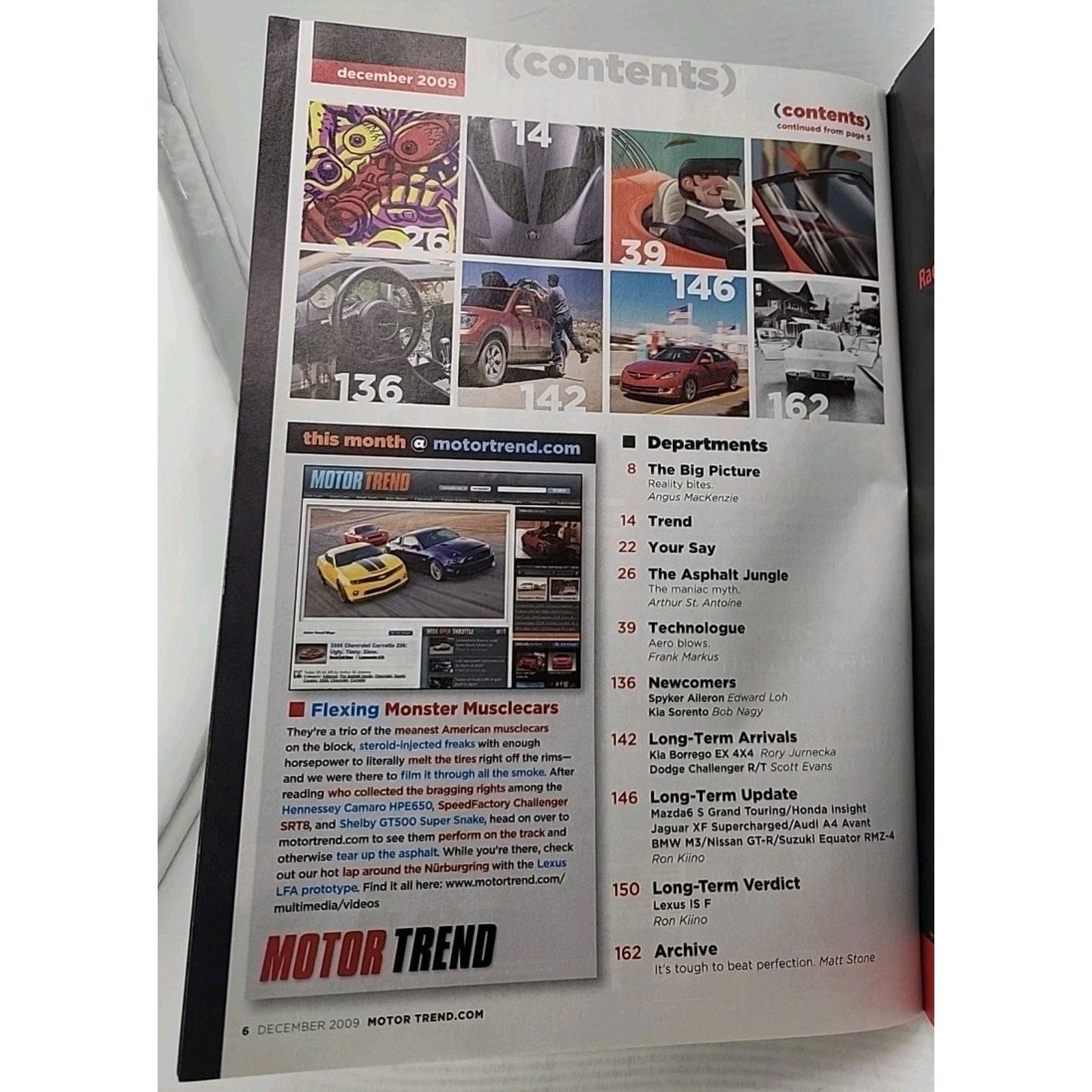 Motor Trend Magazine December 2009