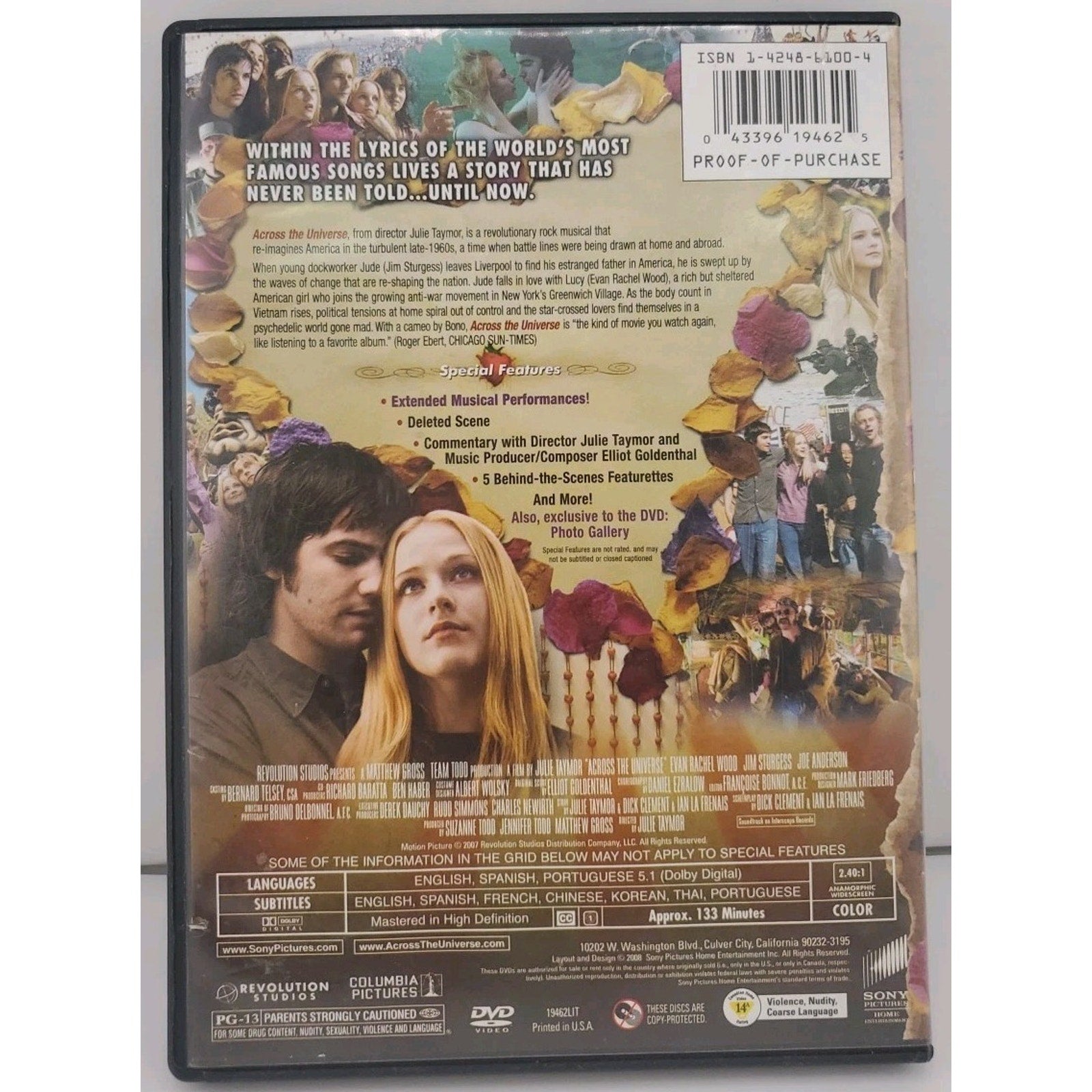 Across the Universe (DVD, 2007)