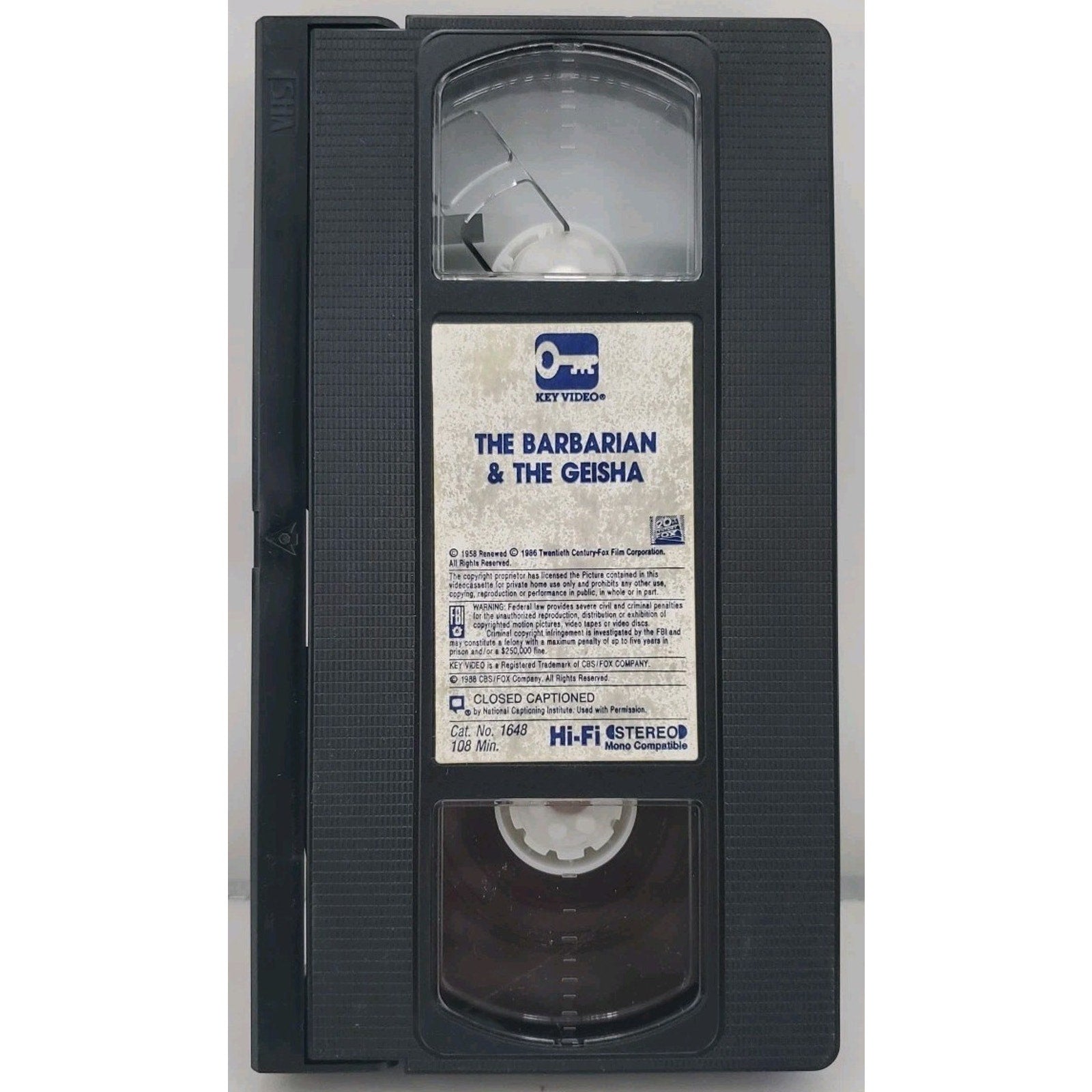 The Barbarian and the Geisha (VHS, 1988)