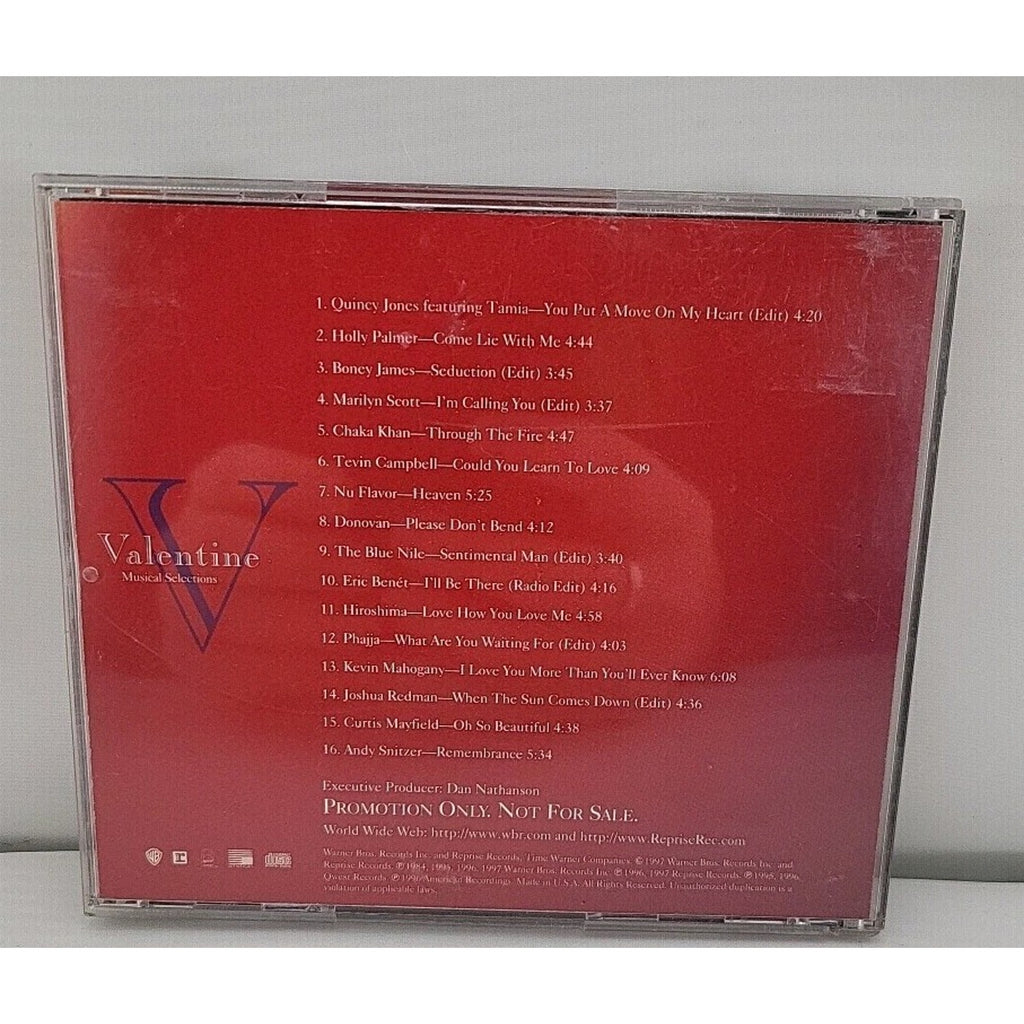 Valentine Musical Selections 16 Contemporary Love Songs Audio CD