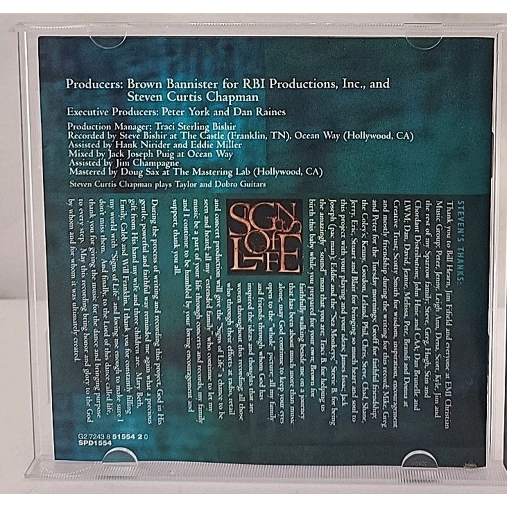 Signs of Life by Steven Curtis Chapman (CD, 1996)