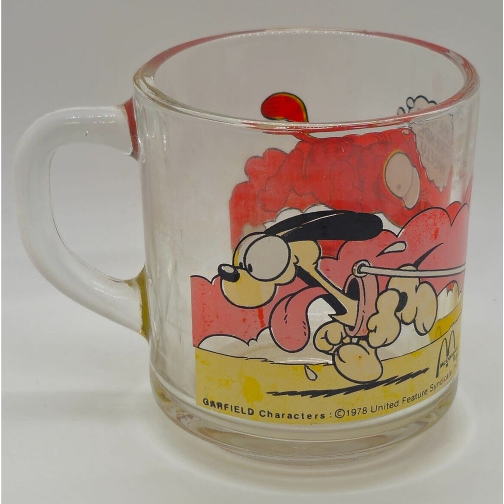 Garfield Mug - Mcdonald's Glass Mug 1978