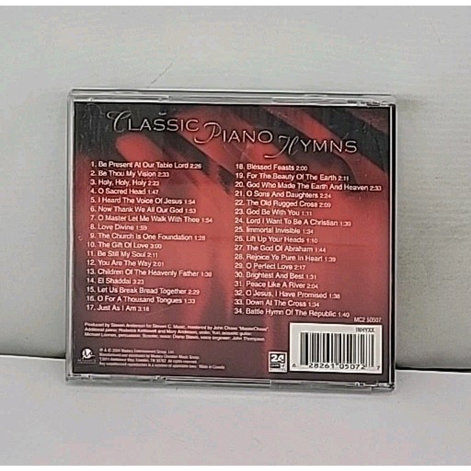 Classic Piano Hymns Volume 1 Music CD