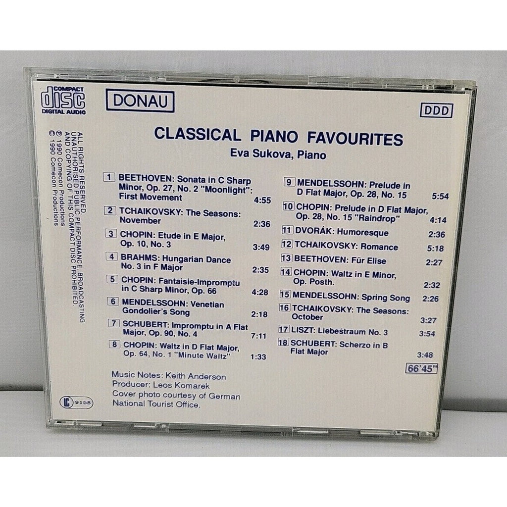 Classical Piano Favourites Eva Sukova CD