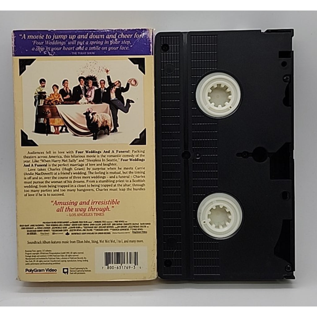 Four Weddings and a Funeral (VHS, 1994)