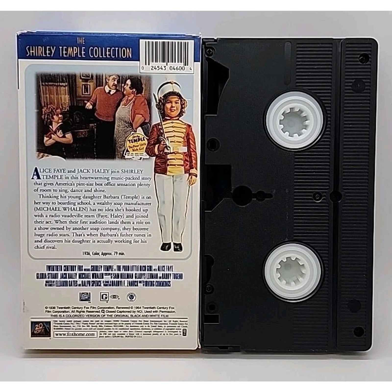 The Poor Little Rich Girl (VHS, 2002, Colorized)