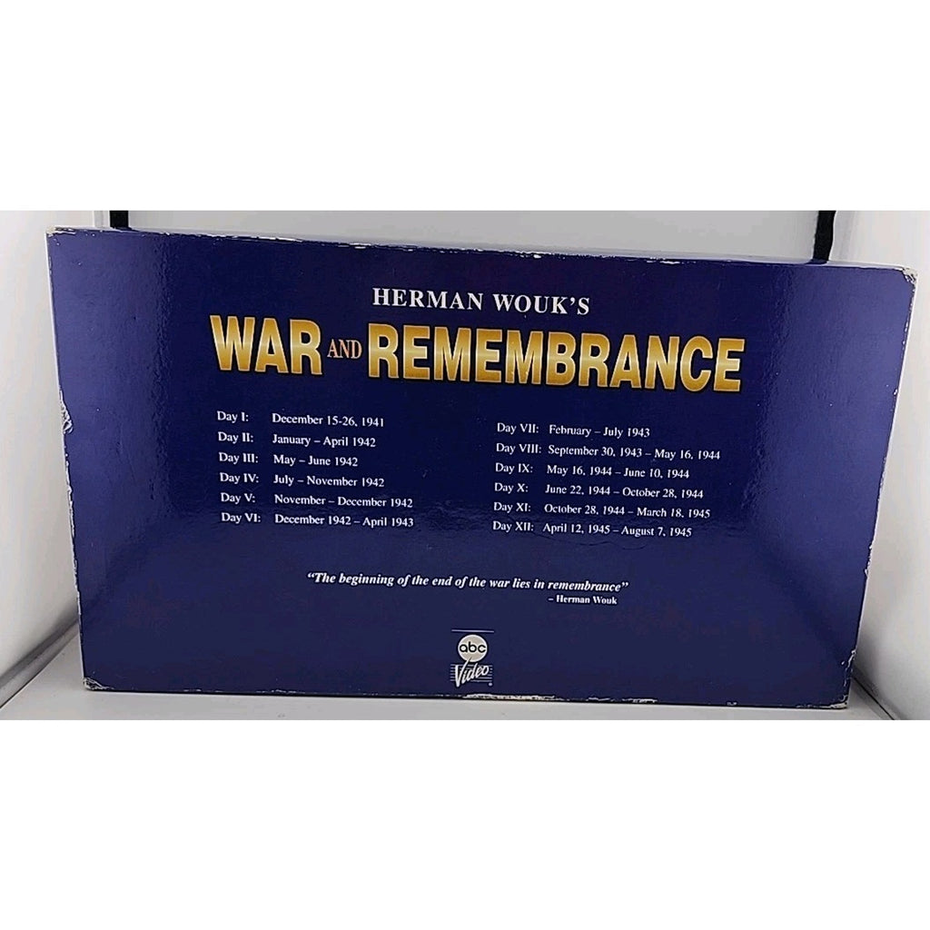 Herman Wouk's War And Remembrance 12 VHS Collectors Set Parts I-XII