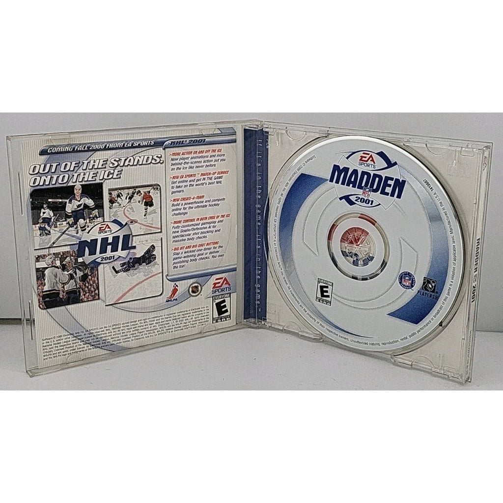 Madden NFL 2001 PC CD Rom Video Game 2000 Windows 95 98 EA Sports Football