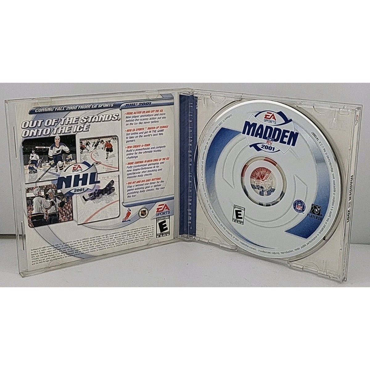 Madden NFL 2001 PC CD Rom Video Game 2000 Windows 95 98 EA Sports Football