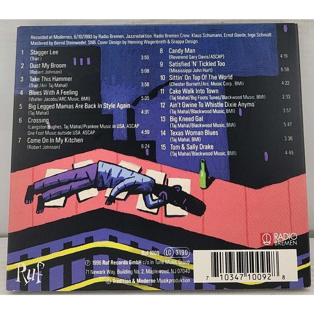 An Evening of Acoustic Music by Taj Mahal (CD, Oct-1996, Ruf Records)