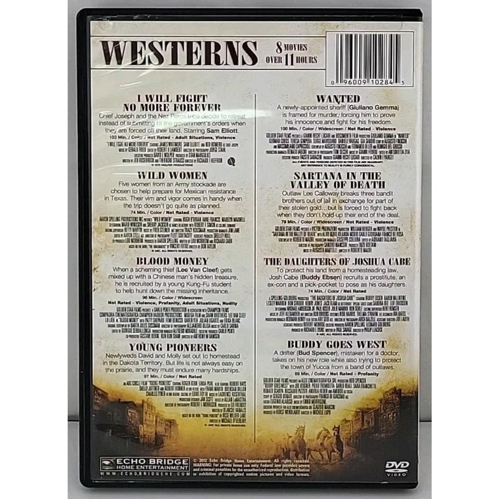 8 Movie Western Pack, Vol. 4 (DVD, 2012, 2-Disc Set)