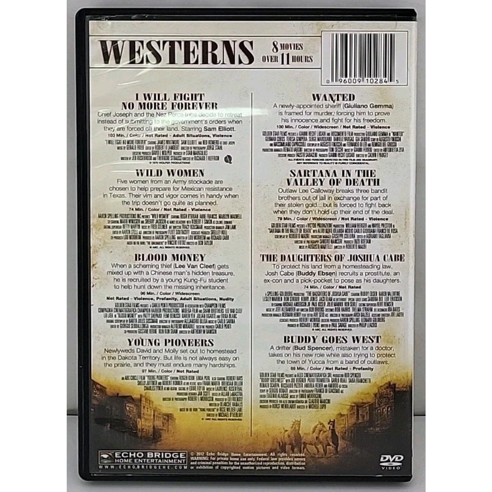 8 Movie Western Pack, Vol. 4 (DVD, 2012, 2-Disc Set)