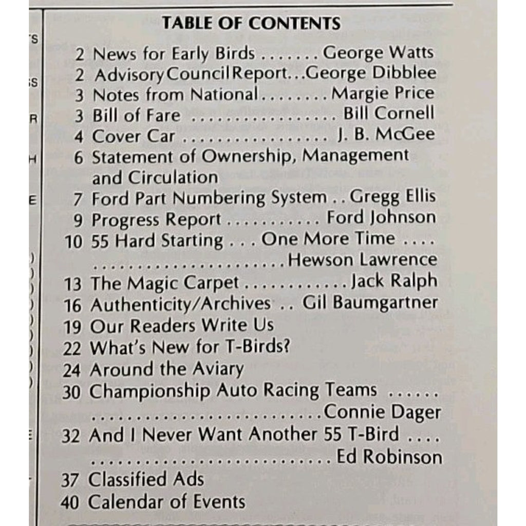 Early Bird Magazine January-February 1981