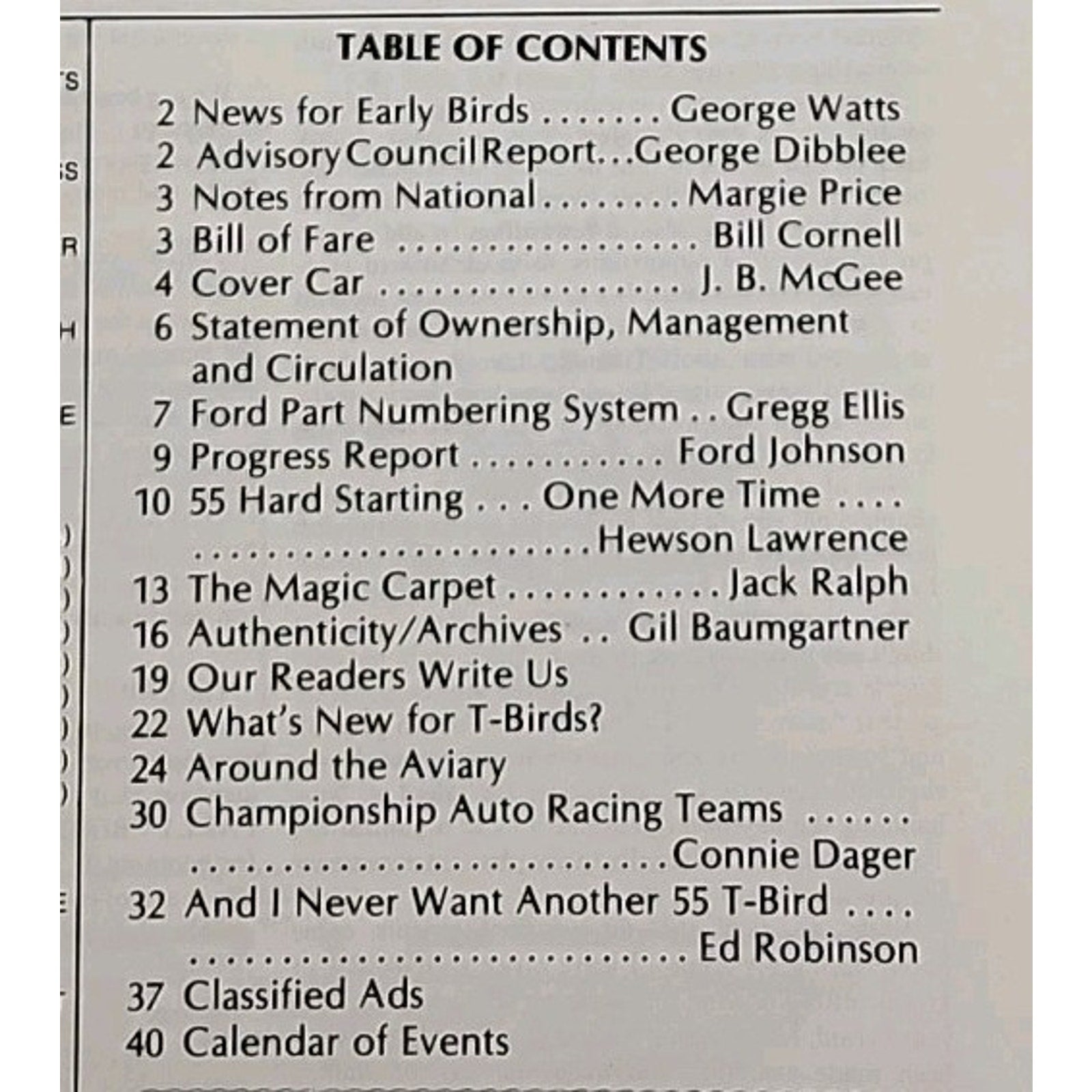 Early Bird Magazine January-February 1981
