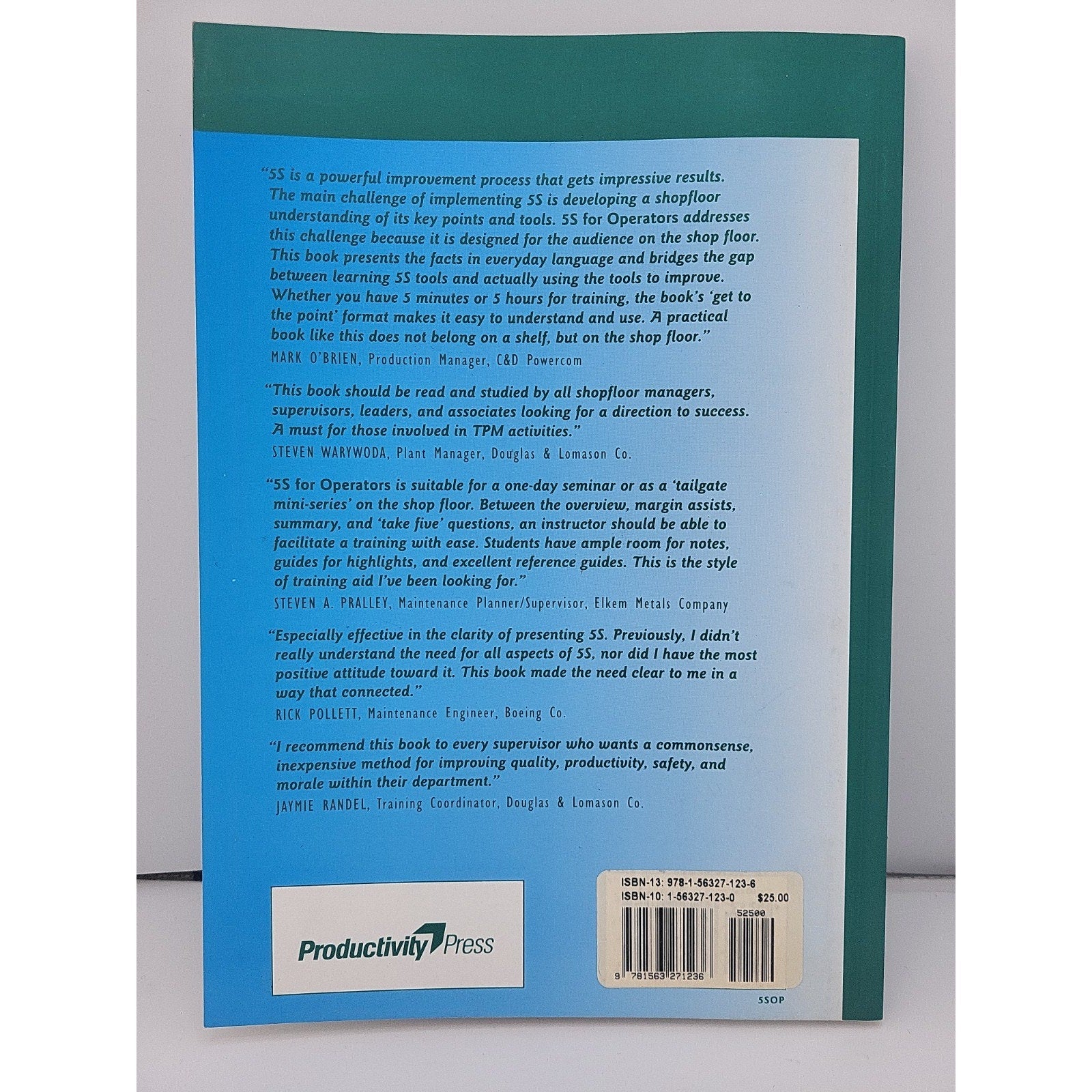 The Shopfloor Ser.: 5S for Operators : 5 Pillars of the Visual Workplace by...