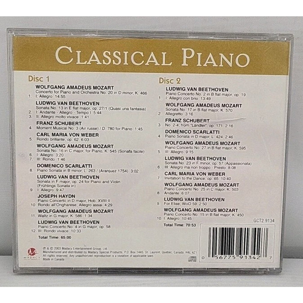 Classical Piano by Schubert / Mozart / Beethoven (CD, 2004)