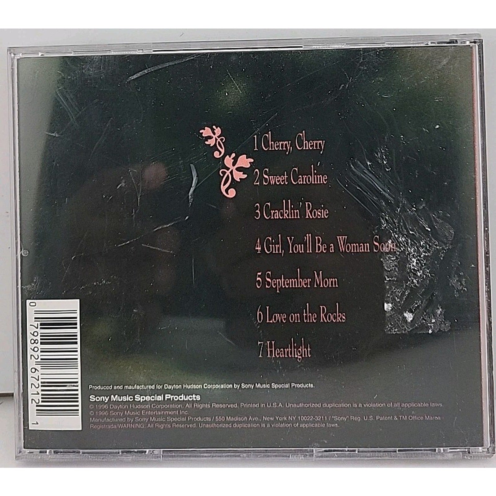 Neil Diamond Songs of the Heart CD Album Limited Edition