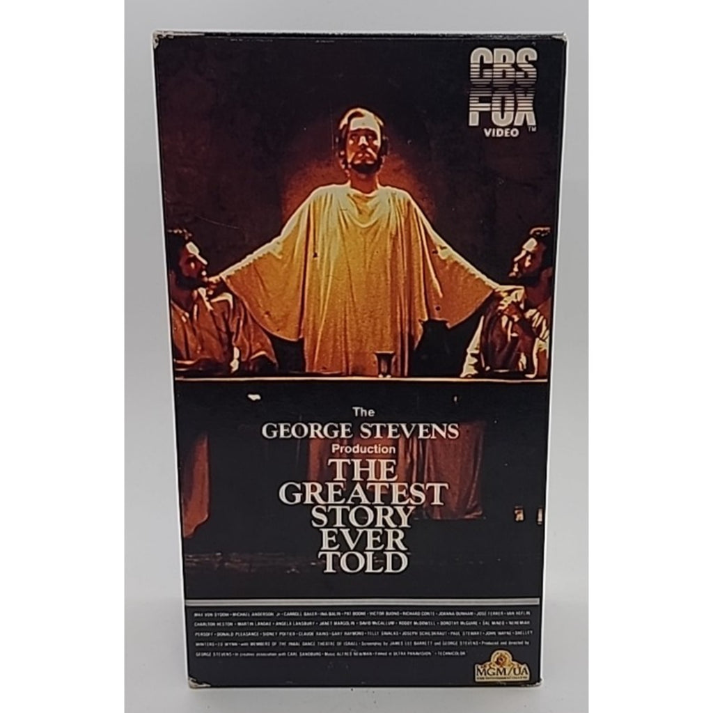 The Greatest Story Ever Told (VHS, 2-Tape Set)