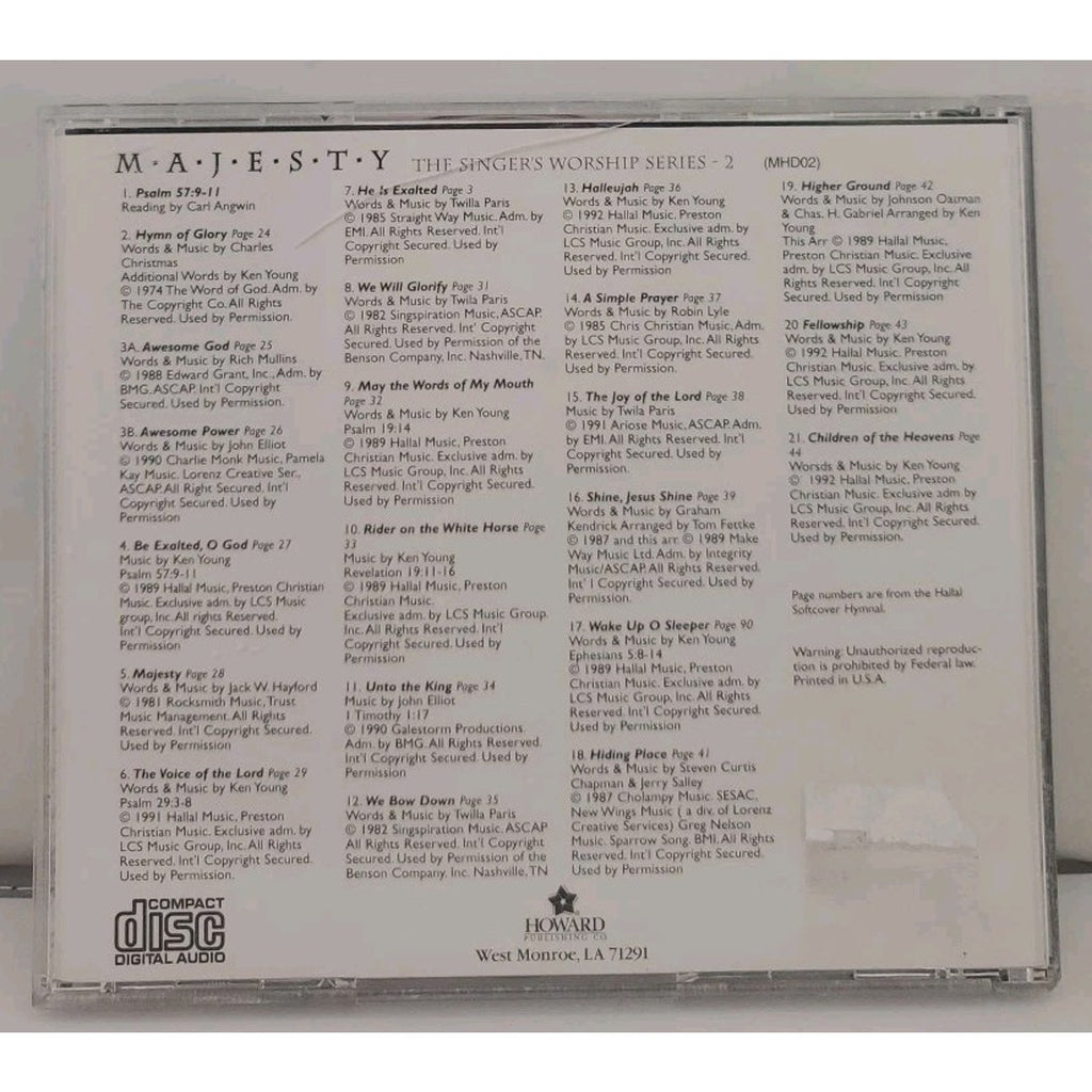 Majesty The Singer's Worship Series 2 (CD)
