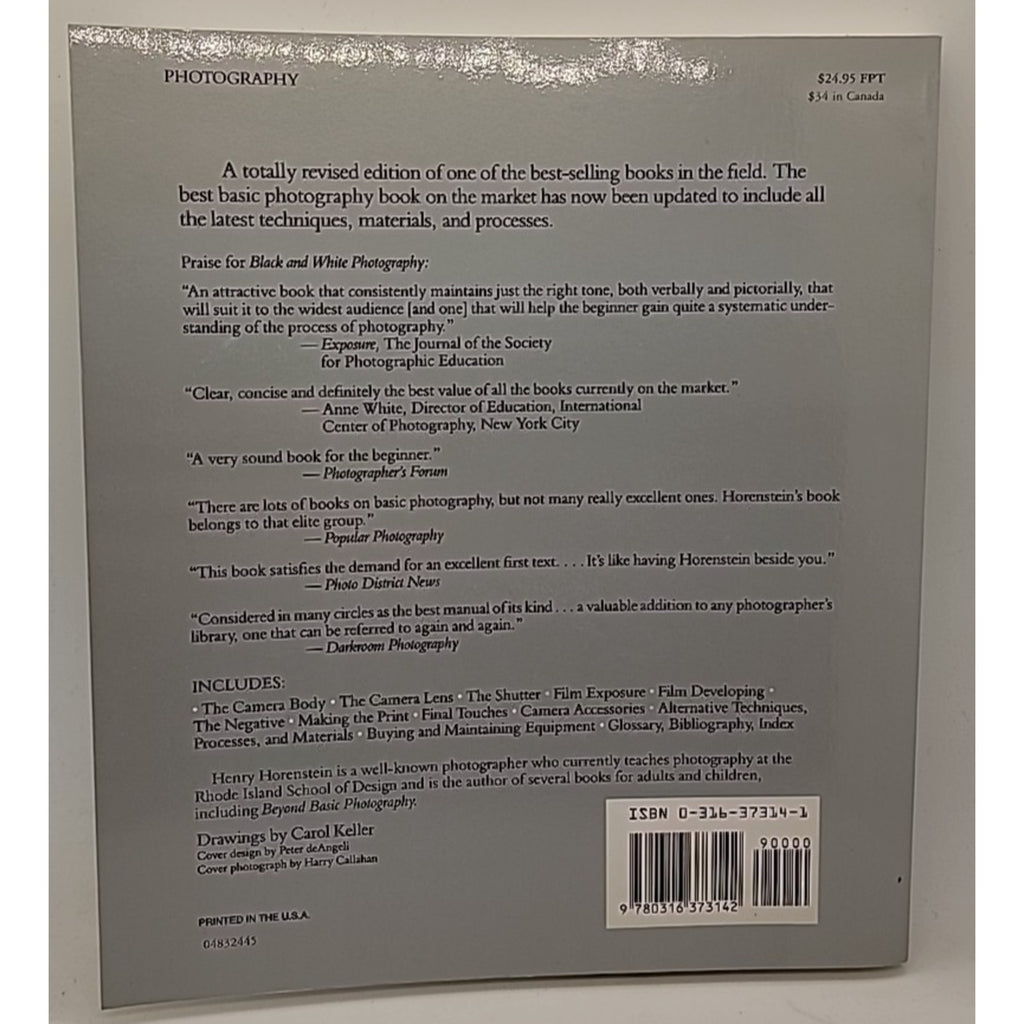 Black and White Photography : A Basic Manual by Henry Horenstein (1983, Trade...